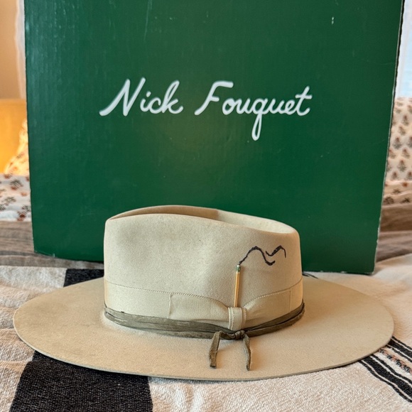 Nick Fouquet | Accessories | Nick Fouquet Tan Widebrim Hat  display picture 1